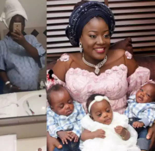 Nigerian Woman Welcomes Triplets After Six Years Of Waiting (Photos)